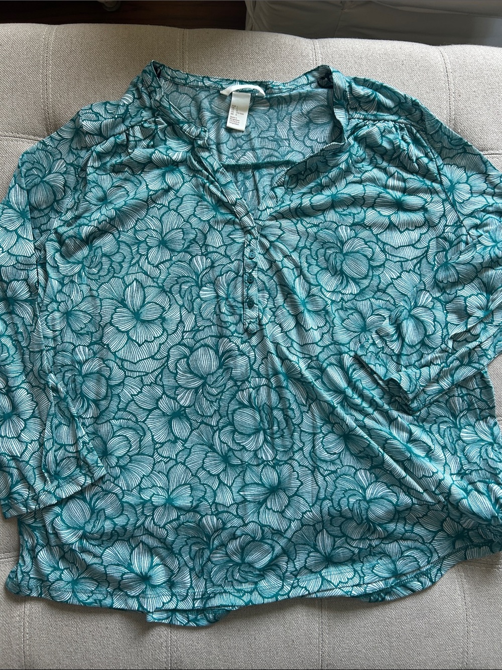 Floral tunic/popover